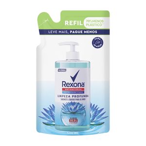 Sabonete Líquido Antibacterial Rexona Para As Mãos Limpeza Profunda Refil Sachê 500ml