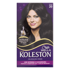 Kit Coloração Creme 20 Preto Wella Koleston