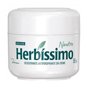 Desodorante Antitranspirante Creme Herbíssimo Neutro 55g