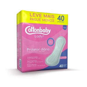 Protetor Diário Cottonbaby Lady 40 Unidades