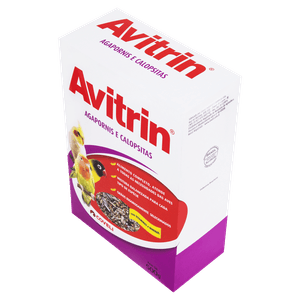 Alimento para Pássaros Agapornis e Calopsitas Avitrin Caixa 500g