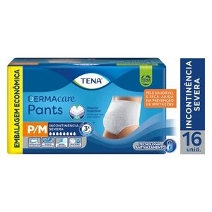 Roupa Íntima Descartável Pants Dermacare Tamanho P/M Tena Pacote com 16 Unidades