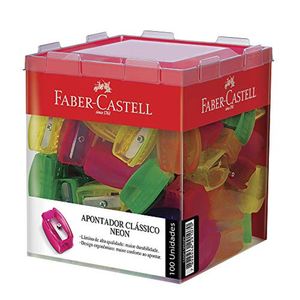 Apontador Faber Castell Simples Neon 100x1