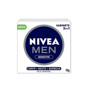 Sabonete em Barra Nivea Men Sensitive 3 em 1 90g