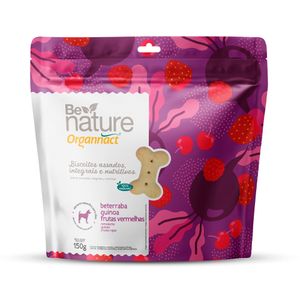 Biscoito Organnact Be Nature Para Cães sabor  Beterraba, Quinoa e Frutas Vermelhas 150g