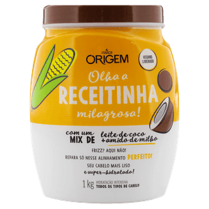 Creme de Hidratação Nazca Origem Leite de Coco + Amido de Milho Pote 1kg