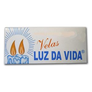 Vela Luz da Vida Branca Nº1 Pacote com 6 Unidades