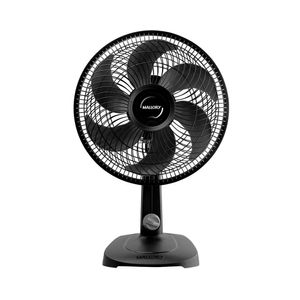 Ventilador de Mesa 6 Pás Turbo Compact Mallory Preto/Grafite 30cm 220V