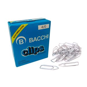 Clips Galvanizado para Papel Nº 4/0 Bacchi 50 unidades