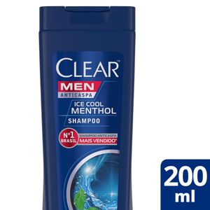 Shampoo Anticaspa Clear Men Ice Cool Menthol 200ml