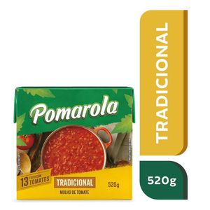 Molho de Tomate Pomarola Tradicional 520g