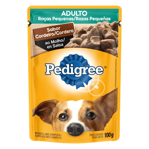 Alimento para Cães Adultos Raças Pequenas Cordeiro ao Molho Pedigree Sachê