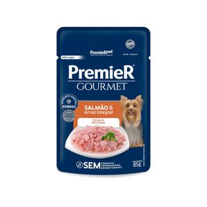 Ração Premier Gourmet para Cães Adultos Raças Pequenas Sabor Salmão 85g