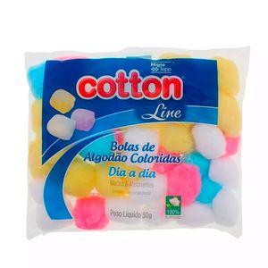 Algodão Bolas Coloridas Cotton Line 50G