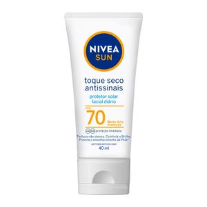 Protetor Solar Facial Nivea Sun Toque Seco Antissinais FPS 70 40ml