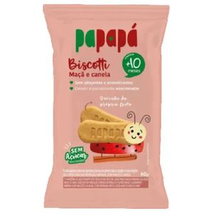 Biscoito Infantil Papapá Biscotti com Maçã e Canela 60g