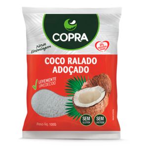 Coco Ralado Úmido e Adoçado