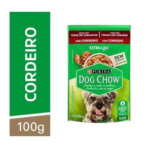 Ração Úmida Dog Chow Cães Adultos Cordeiro 100g