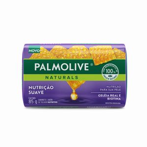 Sabonete em Barra Palmolive Naturals Nutrição Suave Geleia Real e Biotina 85g