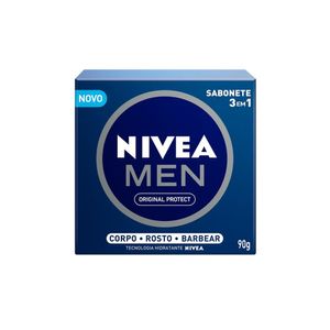 Sabonete em Barra Nivea Men Original Protect 3 em 1 90g