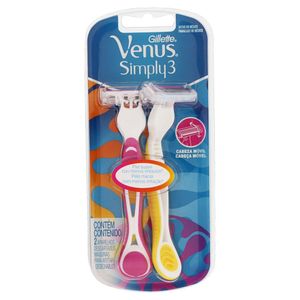 Aparelho Descartável para Depilar Gillette Venus Simply3 2 Unidades