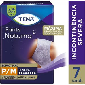 Roupa Íntima Descartável Pants Noturna Tamanho P/M Tena Pacote com 7 Unidades