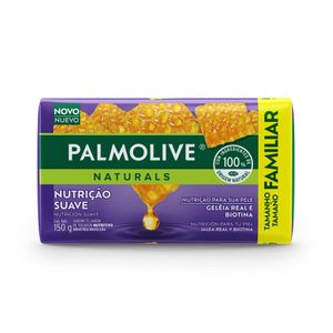 Sabonete em Barra Palmolive Naturals Nutrição Suave Geleia Real e Biotina 150g