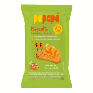 Biscoito Infantil Papapá Laranja e Cenoura 60g