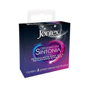 Preservativo Jontex Orgasmo em Sintonia Pacote com 2 Unidades