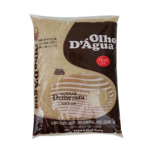 Açúcar Demerara Olho D'Água 1Kg