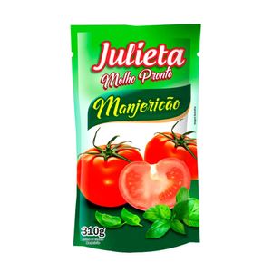 Molho de Tomate  Julieta Sabor Manjericão Sachê 310g