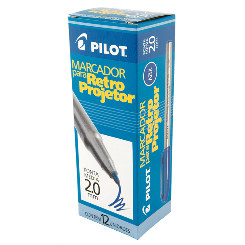 pincel-pret-pilot-azul-12x1