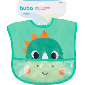 Babador Infantil com Bolso Bubazoo Dino Buba