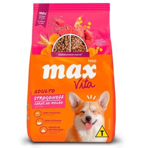 Ração Para Cães Adultos Max Vita Strogonoff Carne Ao Molho 1kg