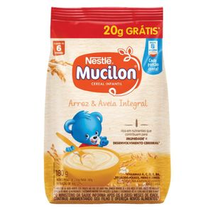 Cereal Infantil Mucilon Arroz e Aveia 180g - 20g Grátis