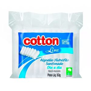 Algodão Hidrófilo Sanfonado Cotton Line 50g