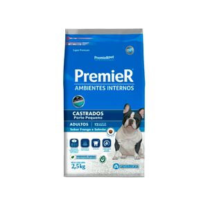 Ração Premier Para Cães Adultos Castrados Frango e Salmão 2,5Kg