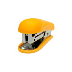 Mini Grampeador De Plástico 15Fl Mx-G15  Amarelo Maxprint