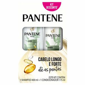 Kit Shampoo 400ml + Condicionador 175ml Pantene Bambu Nutre & Cresce