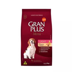 Ração GranPlus Menu Light para Cães Adultos 15Kg