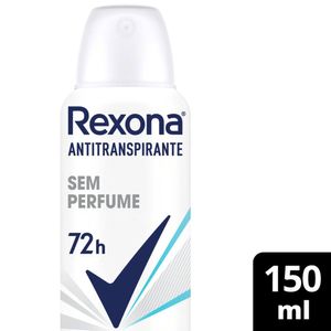 Desodorante Antitranspirante Aerosol Rexona Sem Perfume 150ml