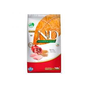 Ração N&D Ancestral Grain Gatos Adultos Frango e Romã 1,5Kg