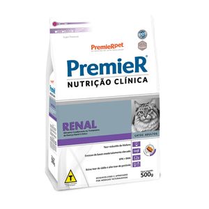 Ração Premier Nutrição Clínica Para Gatos Renal Adultos 500g