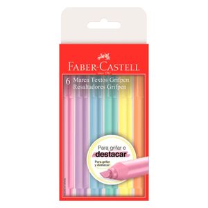 Marca Texto Faber Castell Grifpen Pastel 6X1