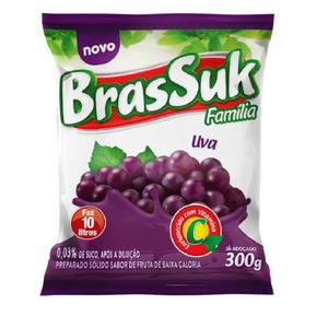 Refresco em Pó de Uva Brassuk 300g