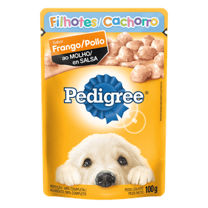 Alimento para Cães Filhotes Frango ao Molho Pedigree Sachê 100g