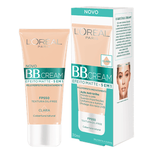 BB Cream Efeito Matte FPS 50 Clara L'oréal Paris Caixa 30ml