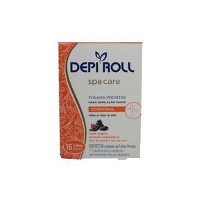 Folhas Para Depilação Suave Corporal Spa Care Depiroll Pacote com 16 Unidades