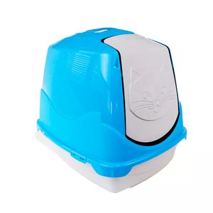 Banheiro Pet Injet Cat Toilet Para Gatos Azul