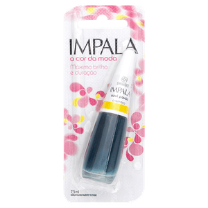 Esmalte Cremoso Azul Pavão Impala a Cor da Moda 7,5ml